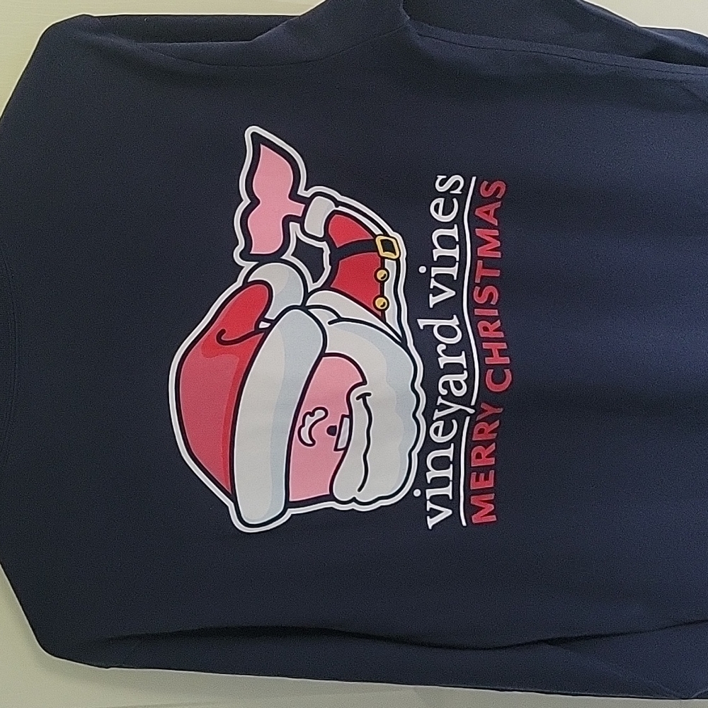 Vineyard Vines Santa Whale Long Sleeve T-shirt